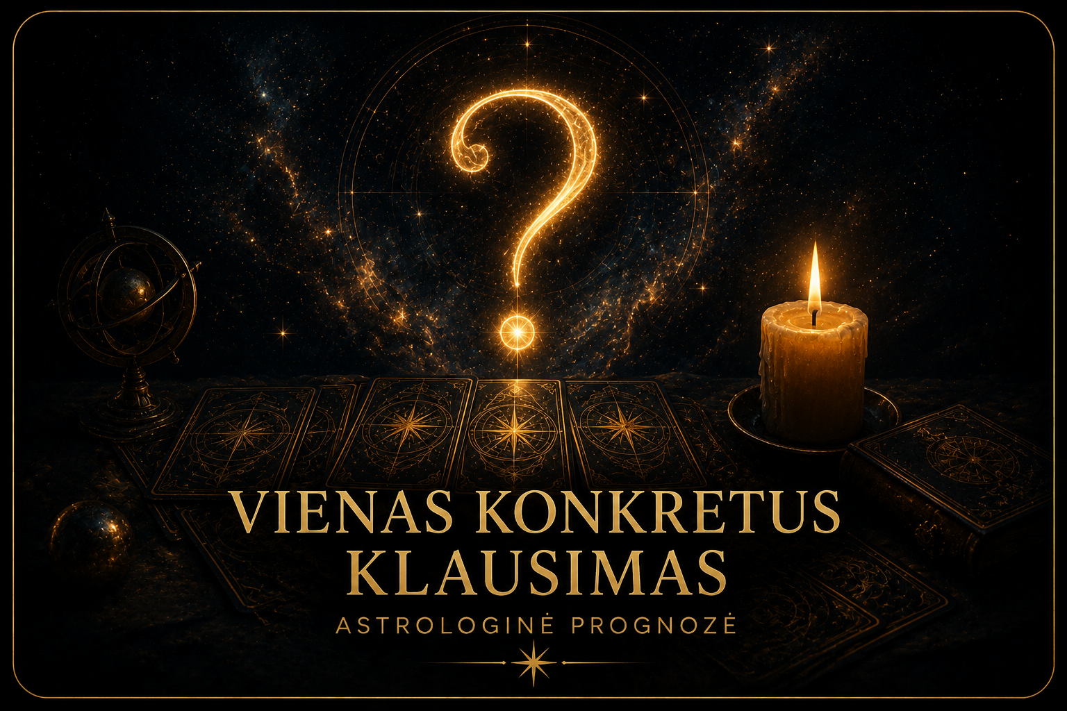Astrologinis atsakymas į vieną konkretų klausimą